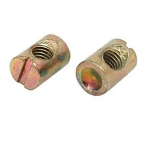 thumbnail image 2 of Glarks 50pcs M6 X 10mm Black Barrel Cross Dowels Slotted Nut, Heavy 2 of 9