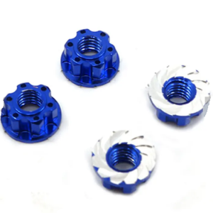 RC custom wheel flange lock nut