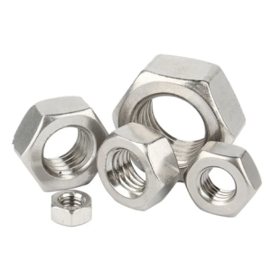 Stainless Steel Brass Aluminum Full Hexagon nut