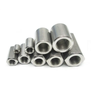 Stainless steel 304 round long coupling nut connector threaded connecting nut