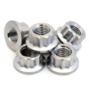 buy M10x1.25 Titanium 12pt flange nuts M10 M8 M12 M14