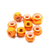 colorful Anodized 6061aluminum hex flanged nylon lock nut